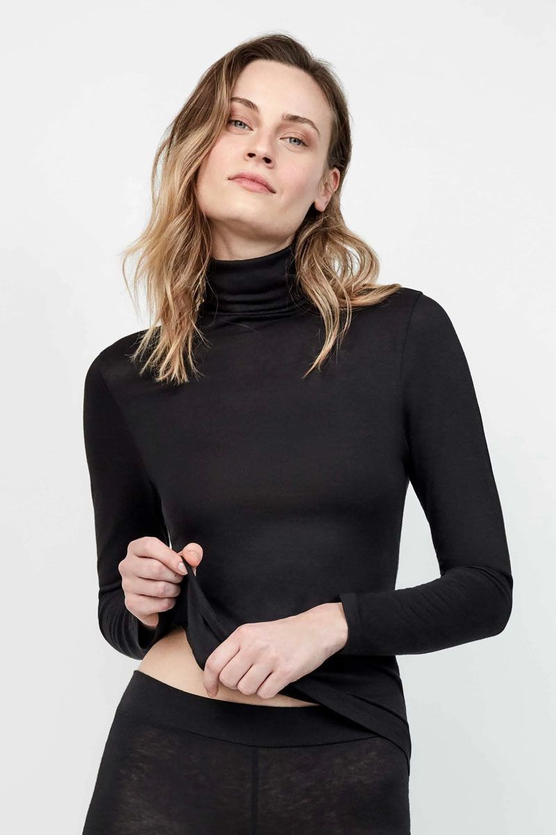 Bluză termică cu guler înalt și mâneci lungi, Gisela 1/10059