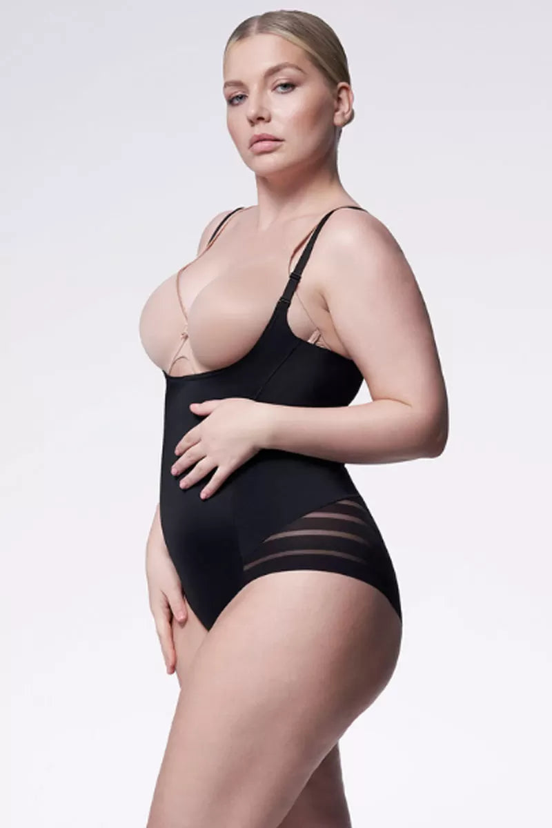 Body damă modelator cu plasă, Julimex 119 Mesh