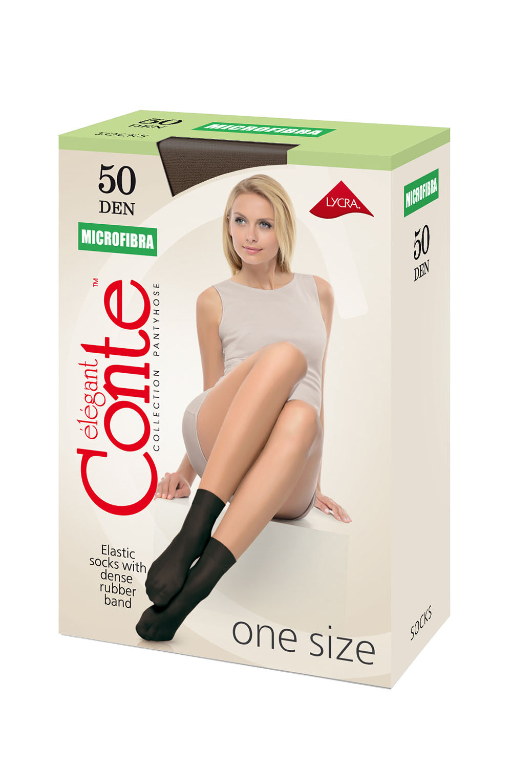 Șosete scurte 1/2 damă, Microfibra 50 Den