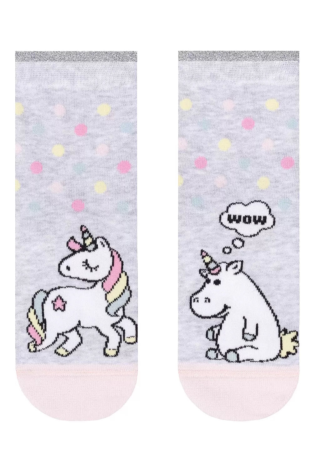 Șosete Haioase 1/2 din Bumbac cu Unicorn, Conte Kids 338