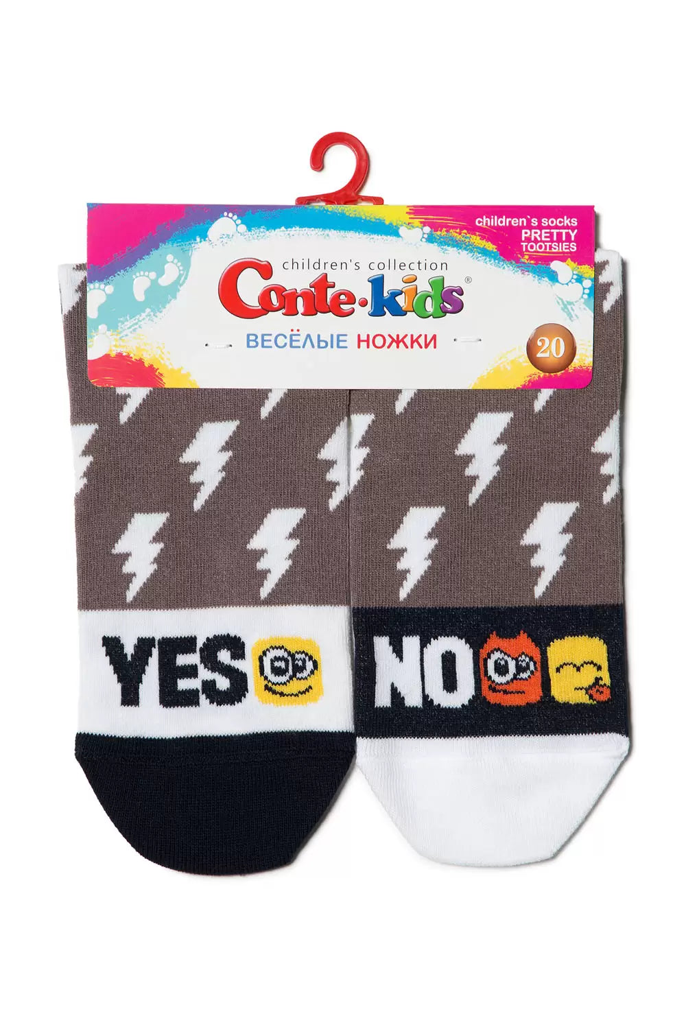 Șosete copii haioase din bumbac cu model, Conte Kids Tip-Top 339