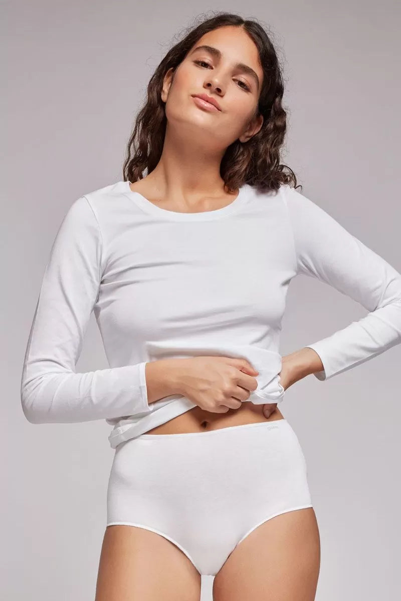 Chilot basic cu talie inalta din bumbac organic EKO, Gisela 1/0225