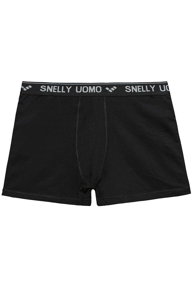 Boxeri pentru bărbați, cu elastic exterior, din bumbac moale, Snelly U110