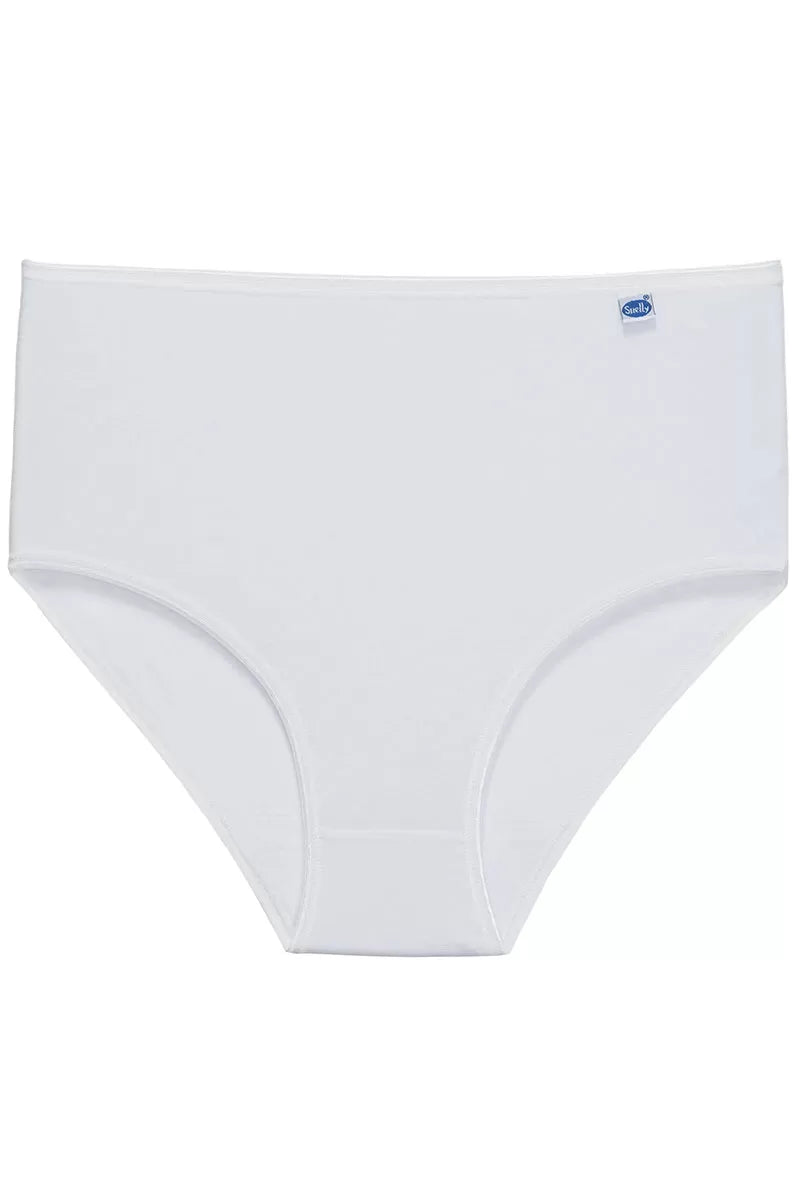 Chiloți basic cu talie înaltă, din bumbac elastic, Snelly E396