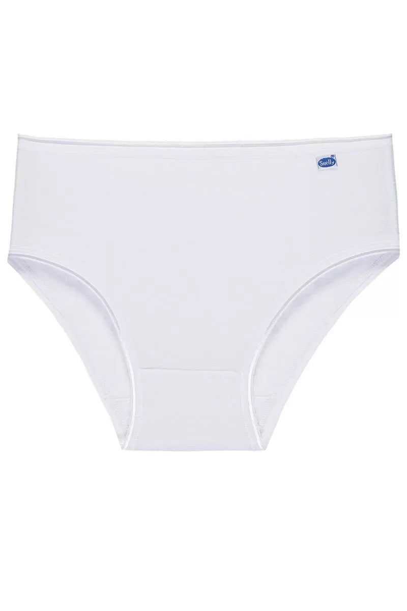 Chiloți midi basic din bumbac elastic, Snelly E395