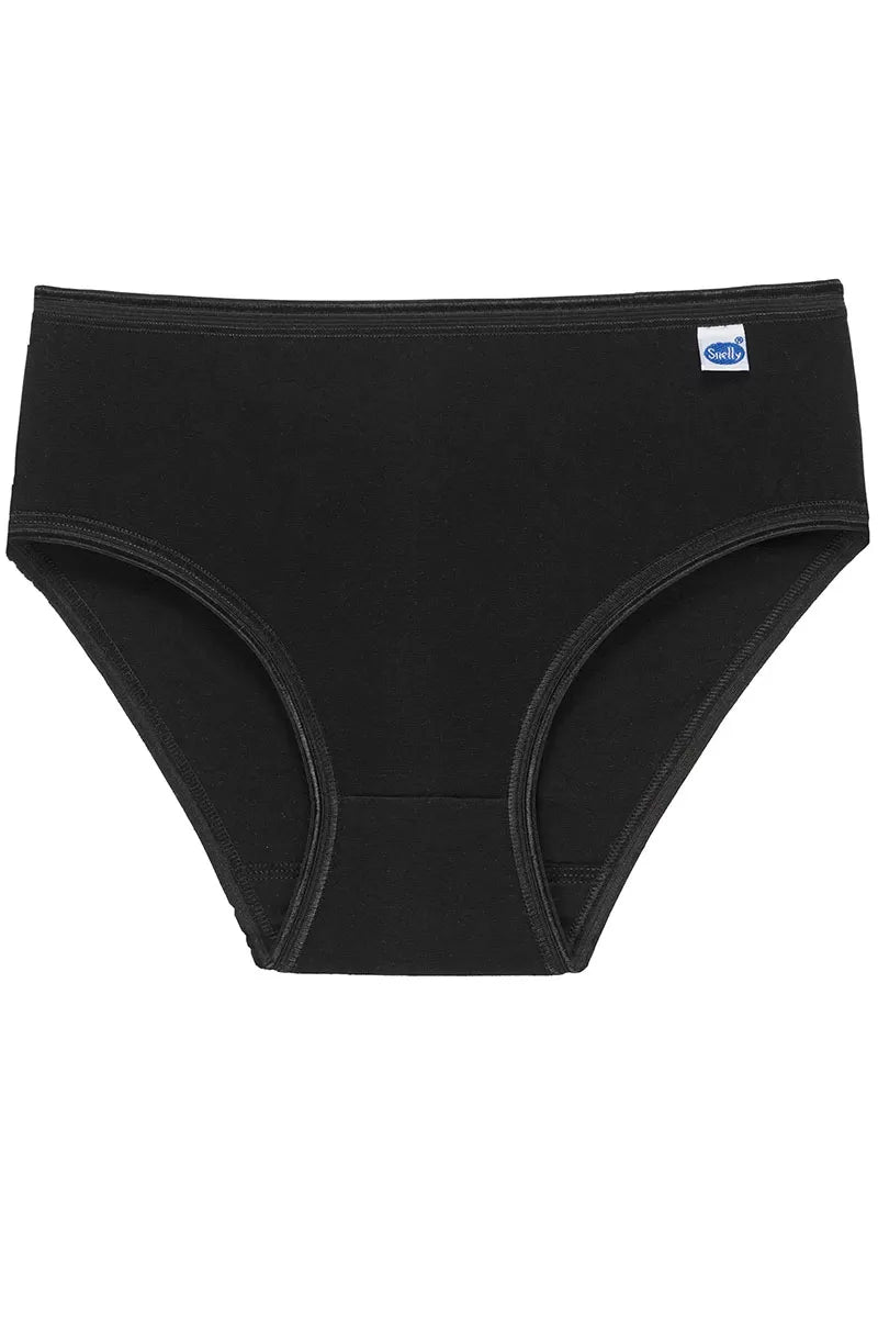 Chiloți midi basic din bumbac elastic, Snelly E395