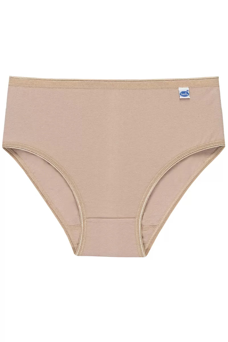 Chiloți midi basic din bumbac elastic, Snelly E395