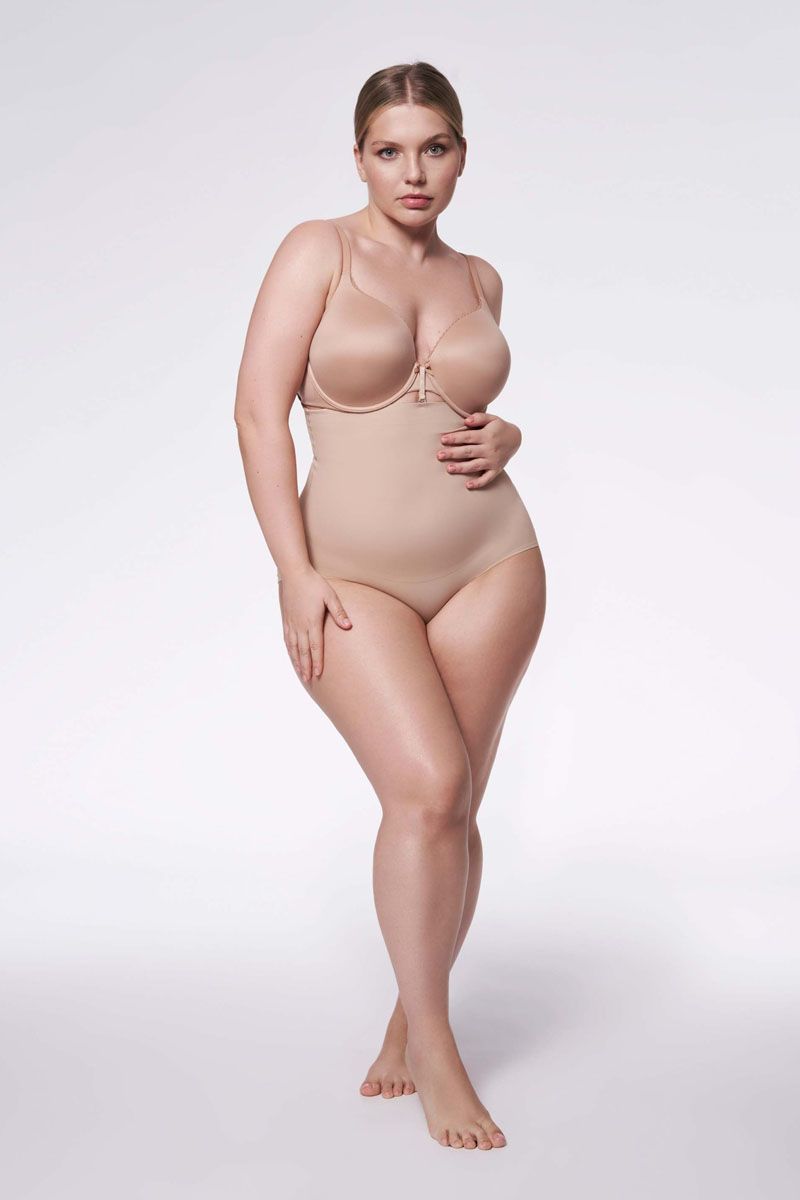 Chiloți modelatori cu talie foarte înaltă și bretele, Julimex 251 Extra