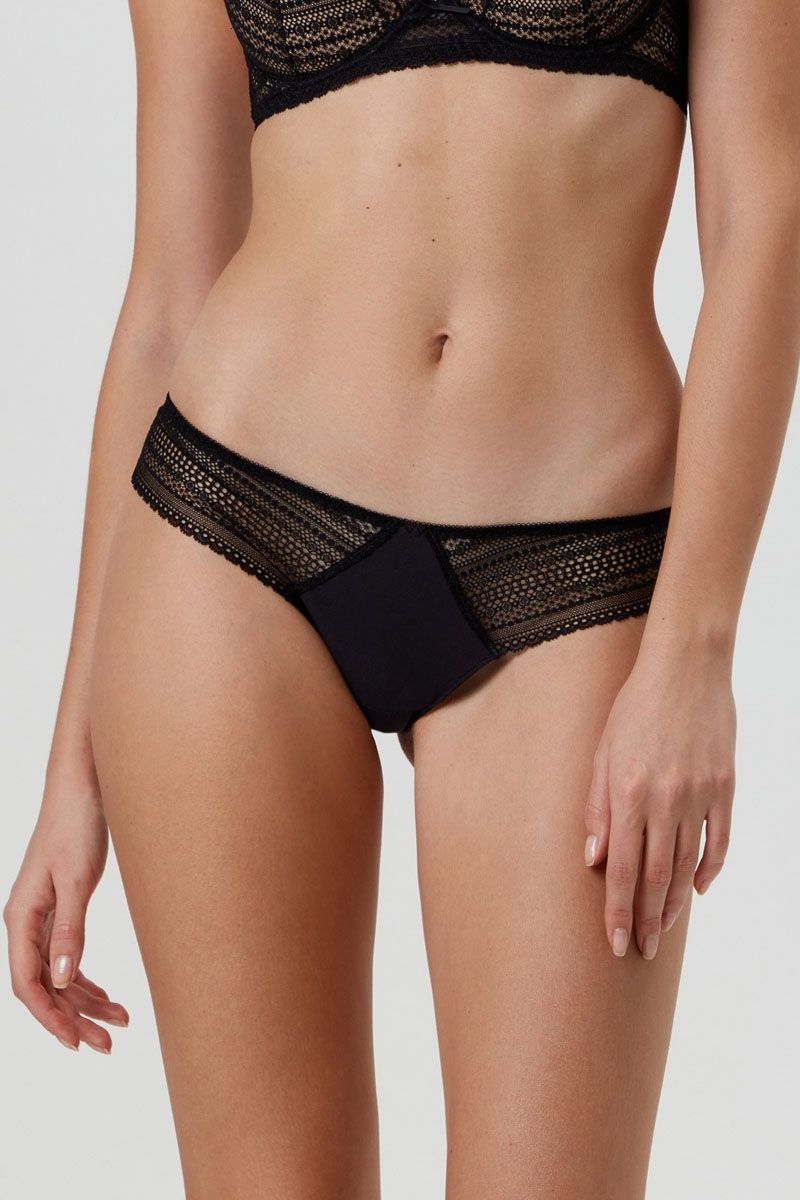 Chiloți pentru femei "tanga" cu talie medie, Conte Vintage RP6072