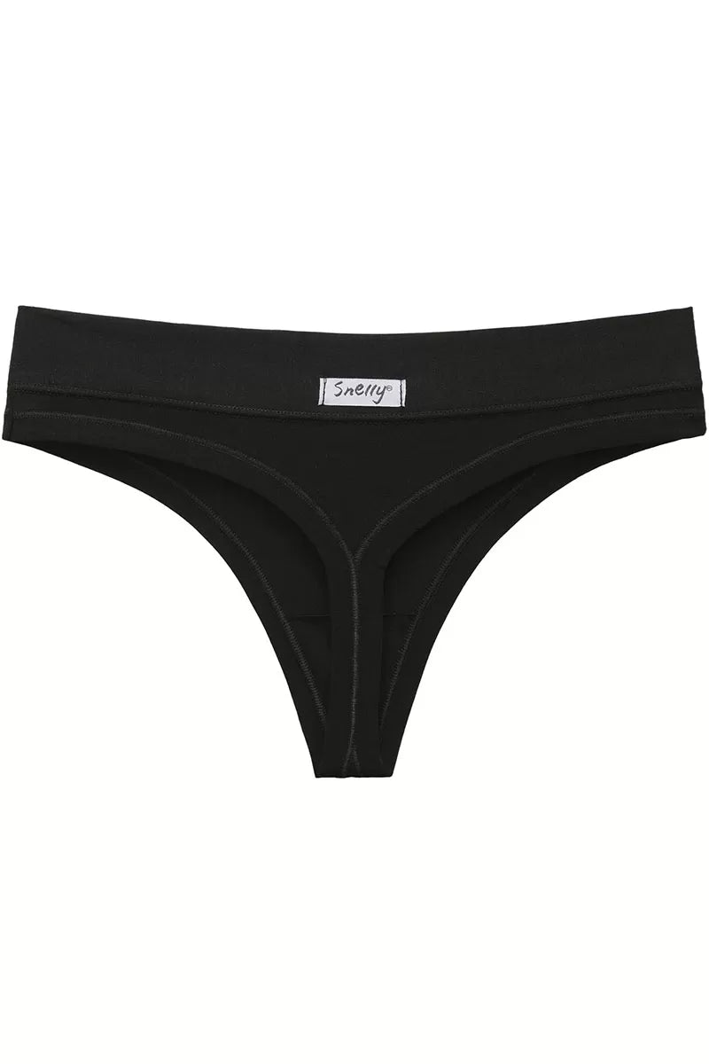 Chiloți tanga cu bandă elastică lată, din bumbac moale și modal, Snelly M1803