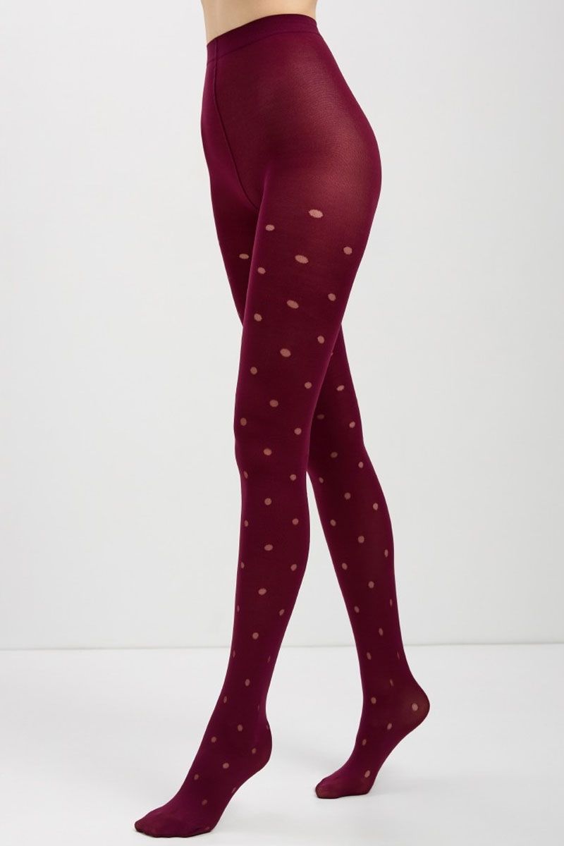 Ciorap cu model buline transparente, Conte Fantasy Enjoy