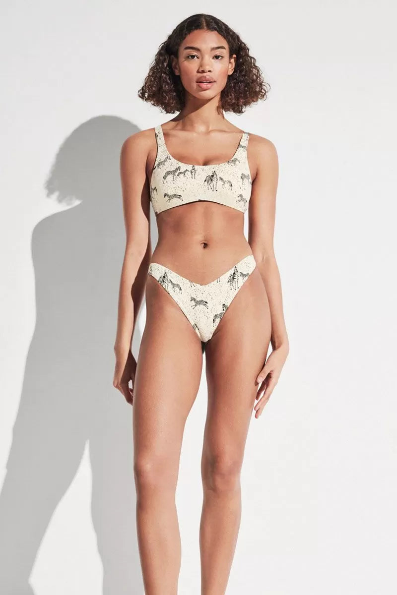 Costum de baie din 2 piese, cu imprimeu zebre, Gisela 2/30069