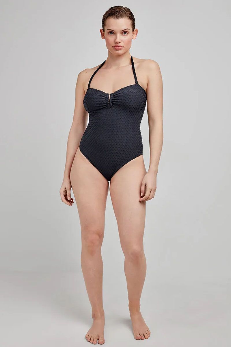 Costum de baie întreg, fără arcuri, din material texturat, Gisela 2/30232