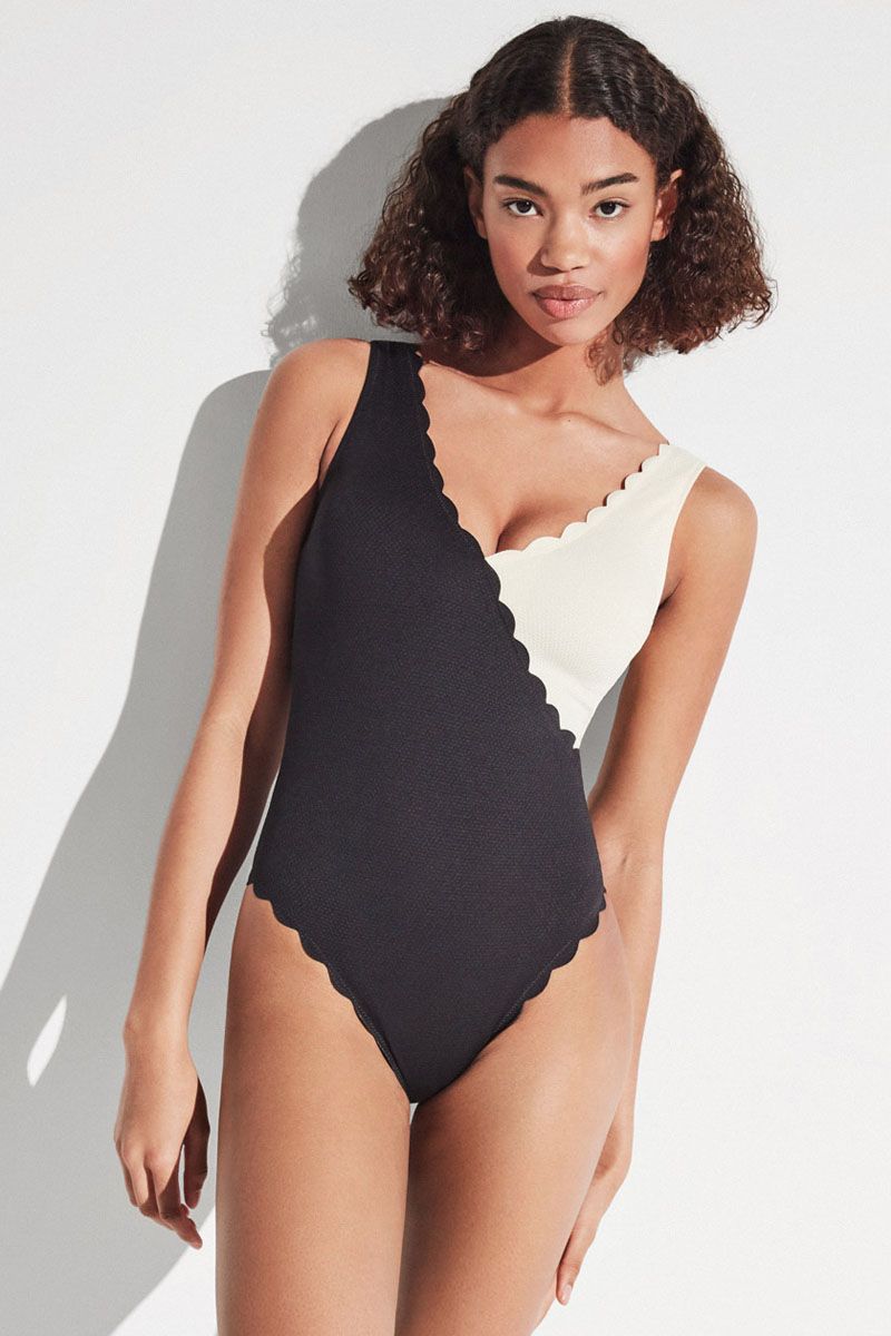 Costum de baie întreg bicolor, cu burete detașabil și fără arcuri, Gisela 2/30072