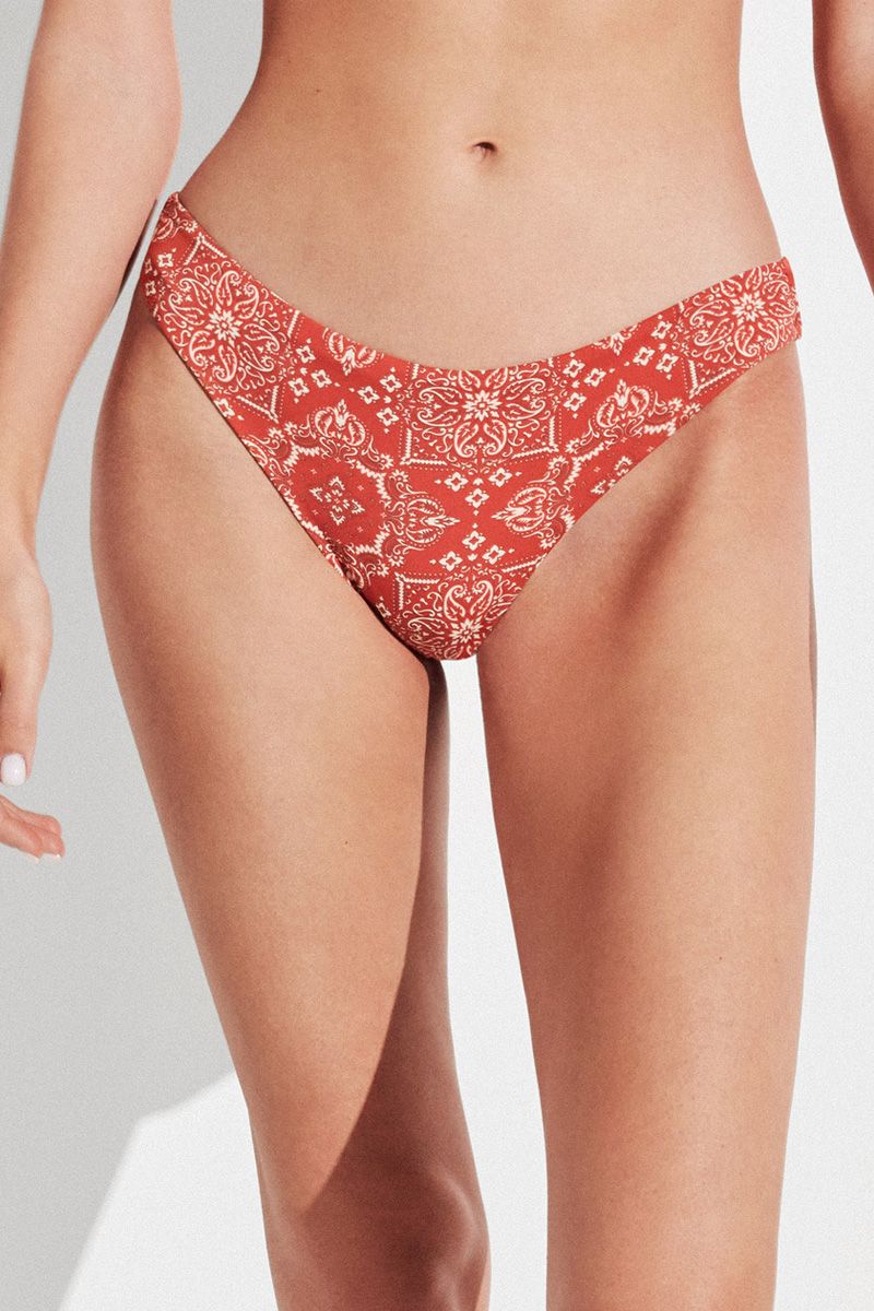 Slip de baie, reversibil, cu imprimeu floral, Gisela 2/30025