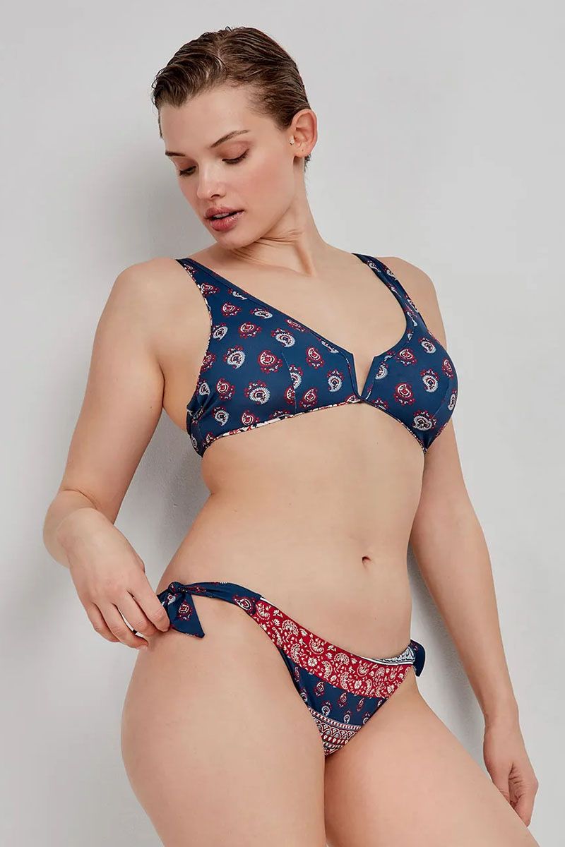 Slip de baie reversibil și reglabil, cu imprimeu etnic, Gisela 2/30222