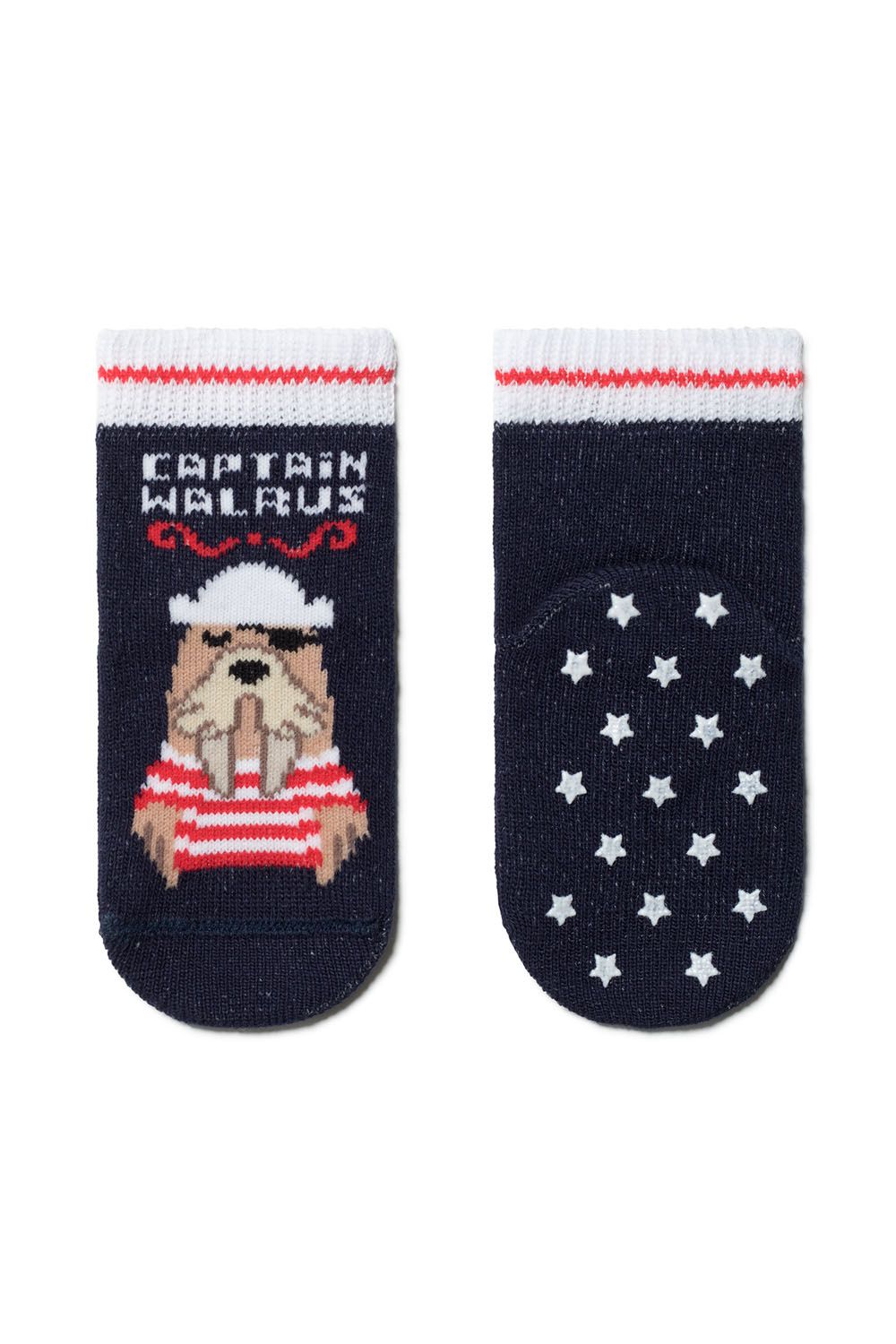 Șosete antiderapante cu model ”Walrus”, Conte Kids Tip-Top 471