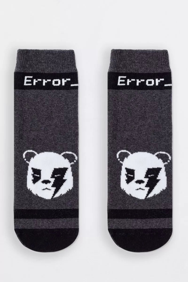 Șosete copii flaușate cu model "Bear Error", Conte Kids Sof-Tiki 597