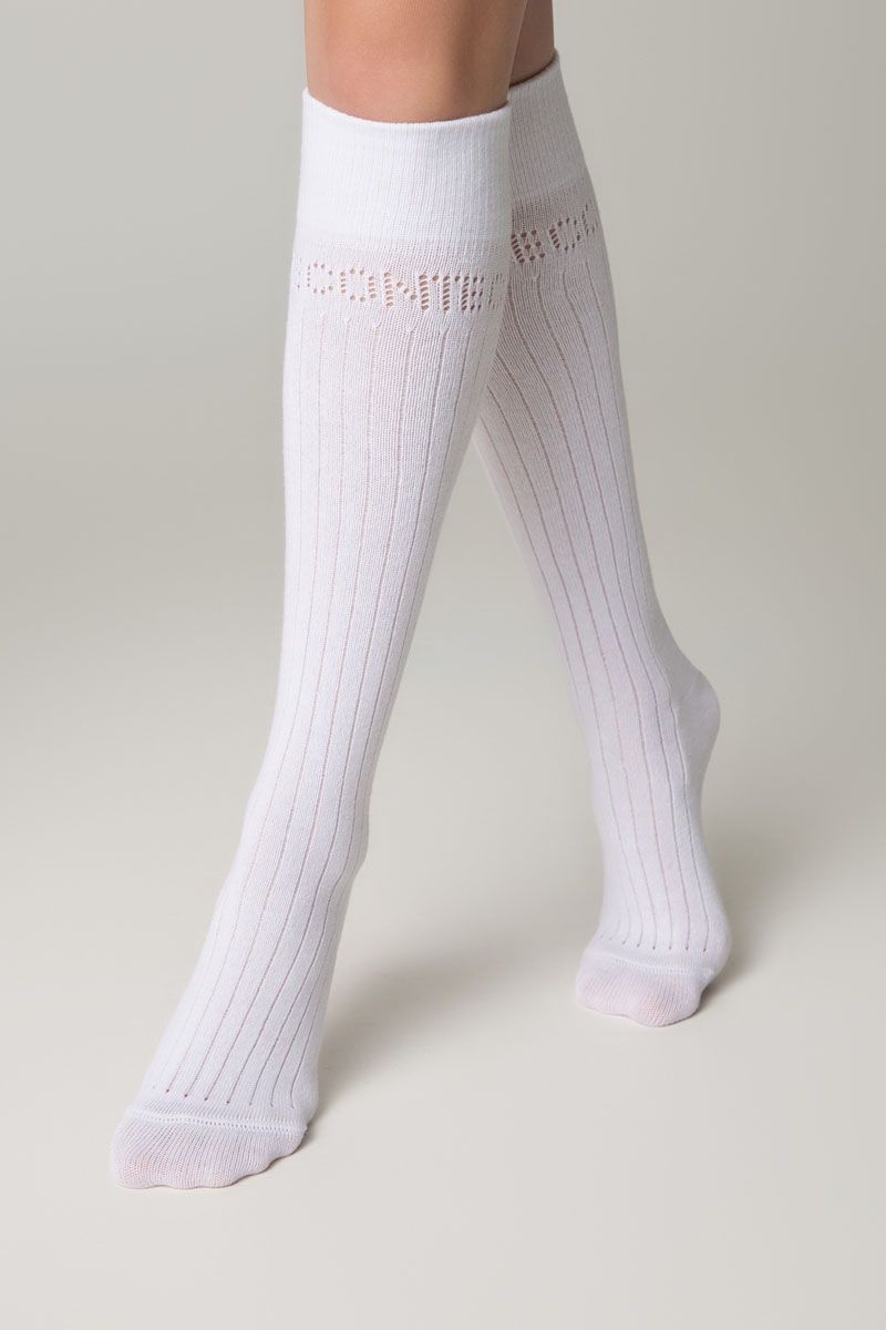 Șosete damă din bumbac, cu print Conte, Conte Classic 006
