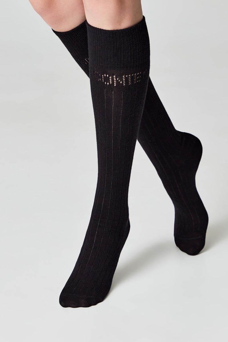 Șosete damă din bumbac, cu print Conte, Conte Classic 006