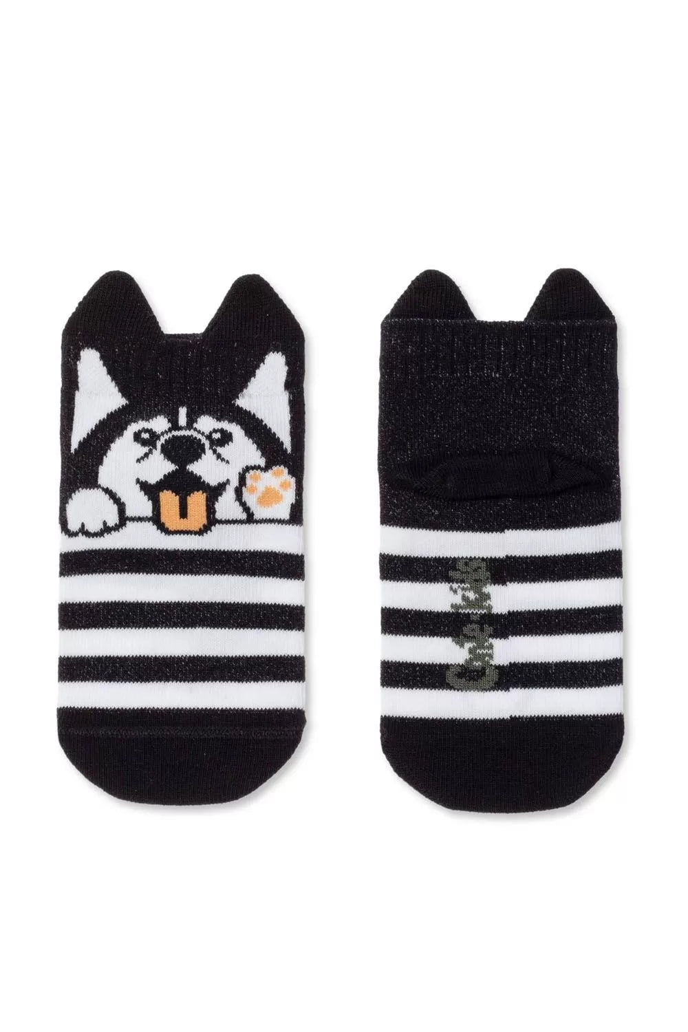 Șosete haioase din bumbac cu model Husky, Conte Kids Tip-Top 554
