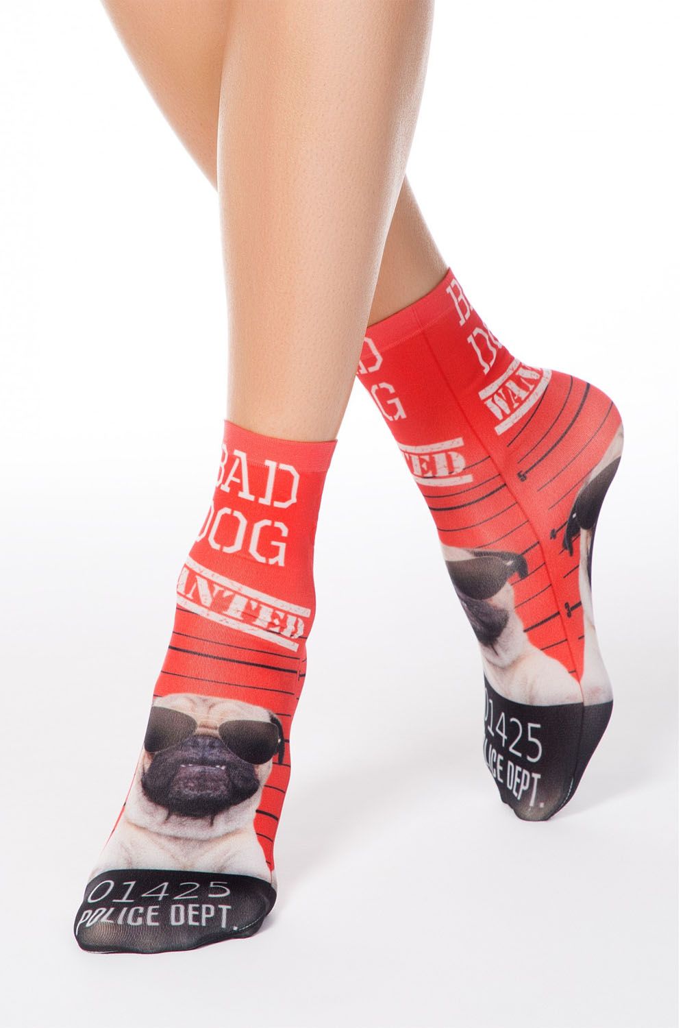 Șosete haioase cu model Mops, Conte Fantasy 006