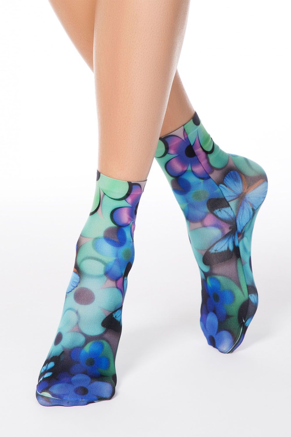Șosete haioase cu model floral, Conte Fantasy 003