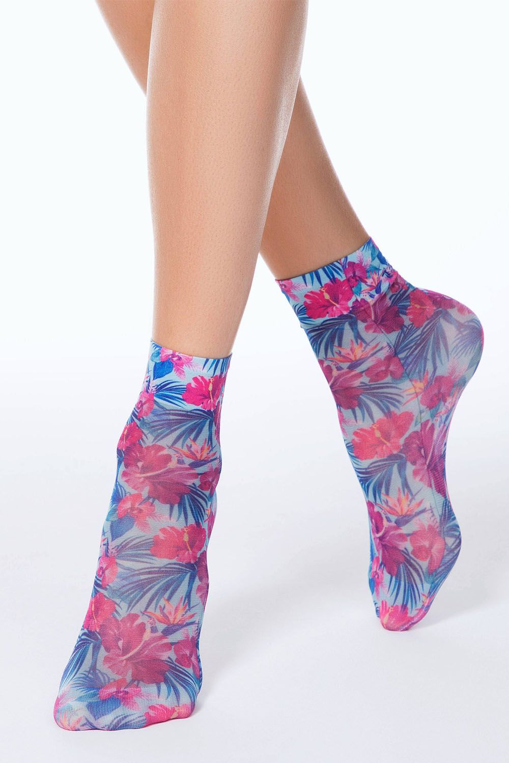 Șosete haioase cu model floral, Conte Fantasy 207