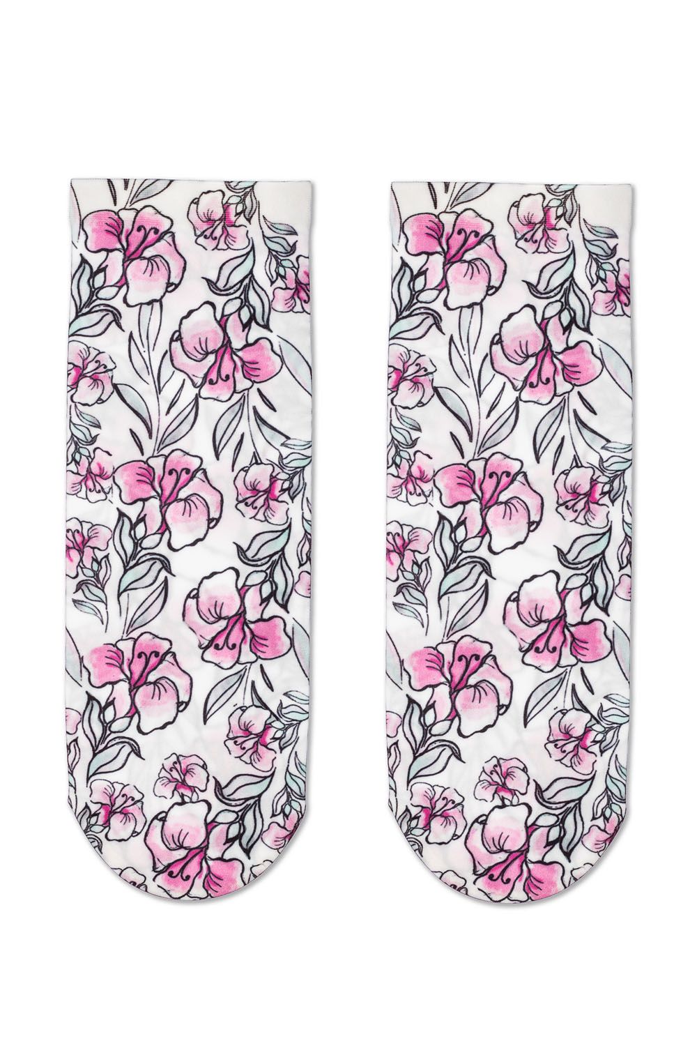Șosete poliamidă cu model floral, Conte Fantasy 080