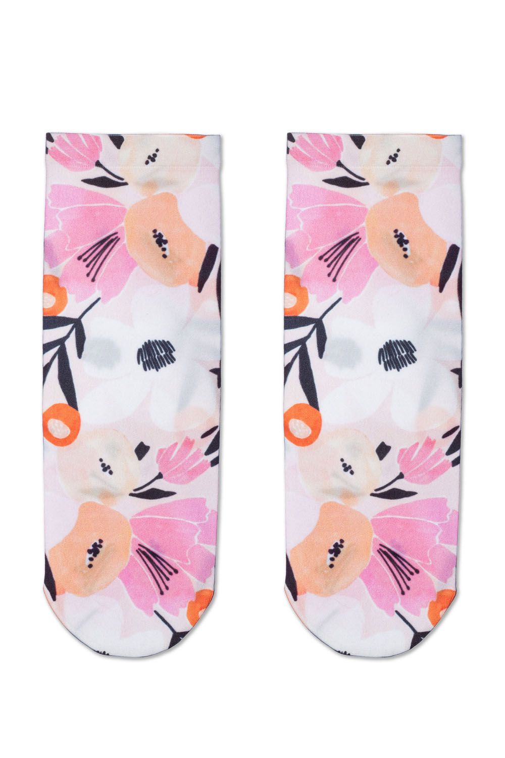 Șosete poliamidă cu model floral, Conte Fantasy 081