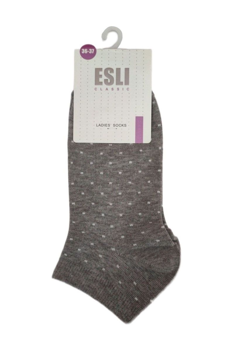 Șosete scurte damă din bumbac, cu buline, Esli 052