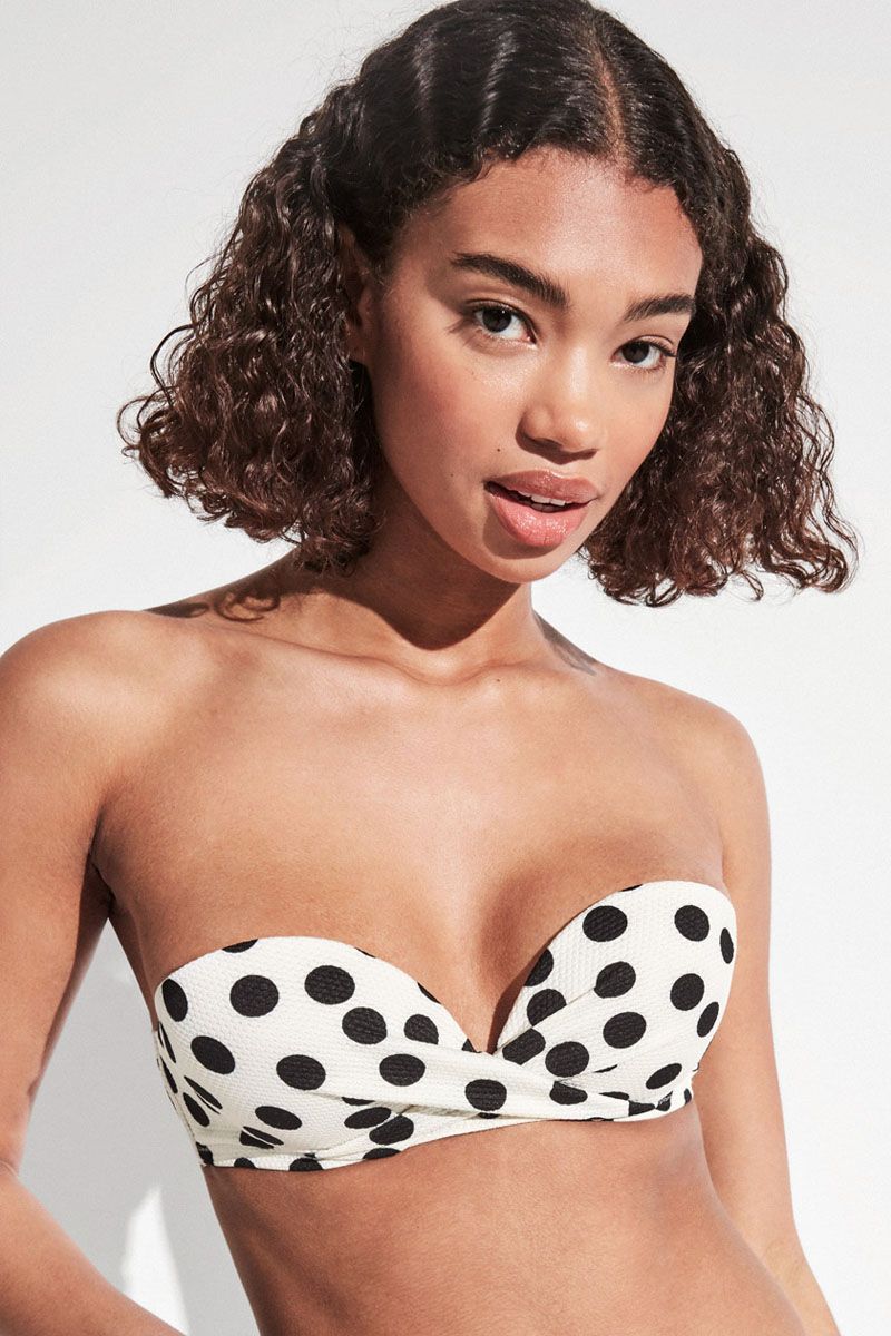 Sutien baie cu bretele detașabile și buline polka, Eko Recycled Gisela 2/30081