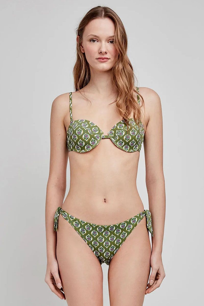 Sutien baie tip bandeau, cu imprimeu Paisley, Gisela 2/30202