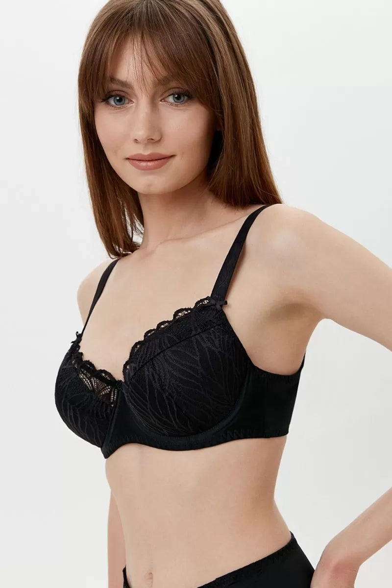 Sutien cu cupă dublată și dantelă, Conte Aura RB5100