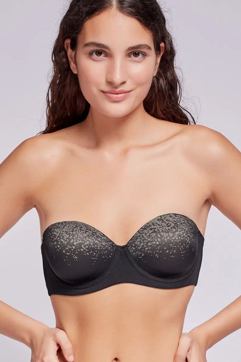 Sutien cu cupe detașabile și arcuri, material jacquard, Gisela 1/0357 (box)
