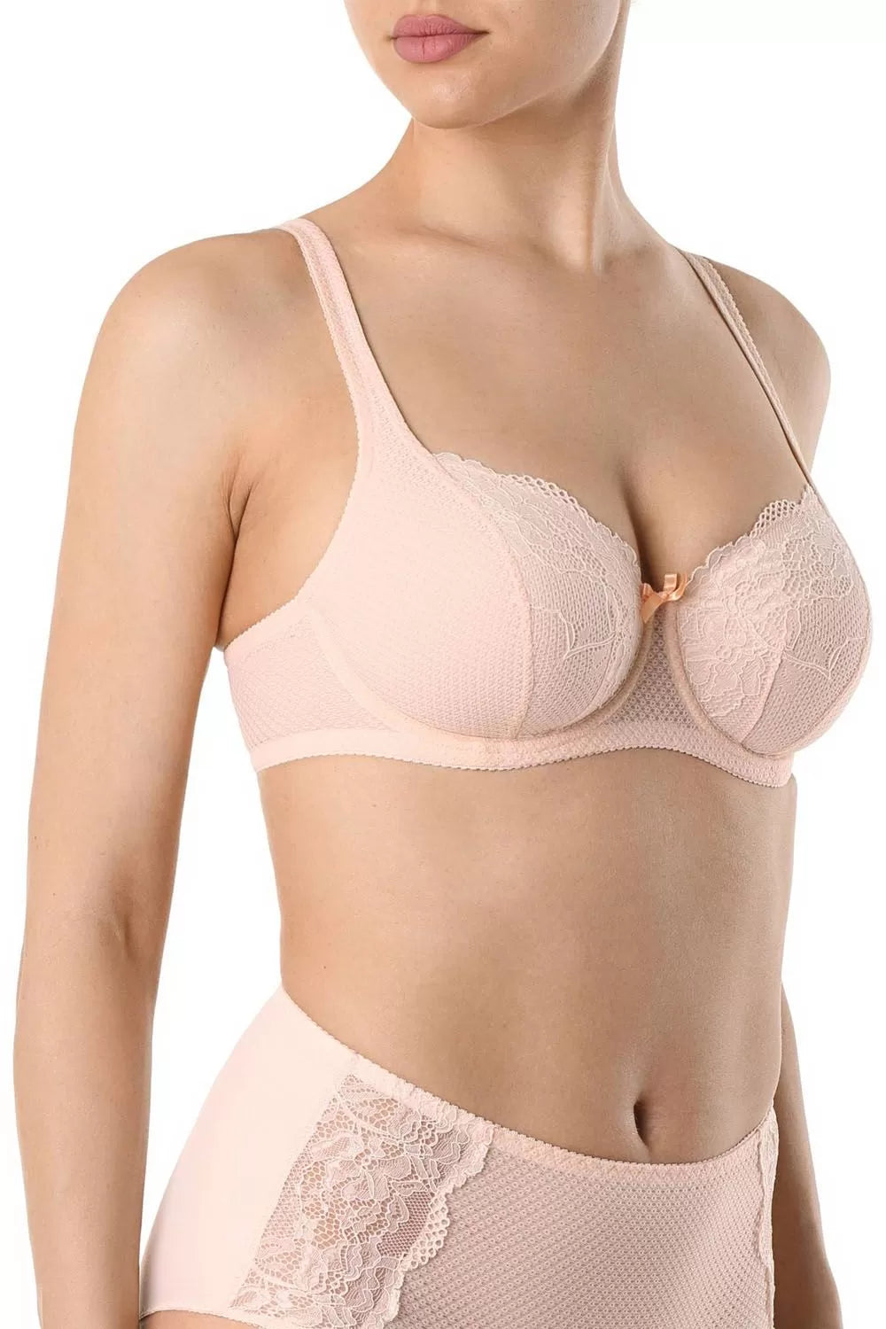 Sutien dantelat, cu arcuri și cupe moi, material jacquard, Conte Etude RB6083