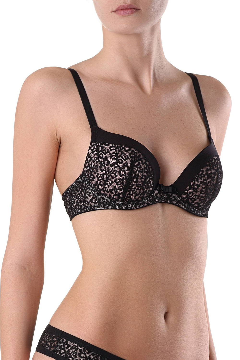 Sutien dantelat, cu push-up și arcuri, Conte Tatouage RB1040