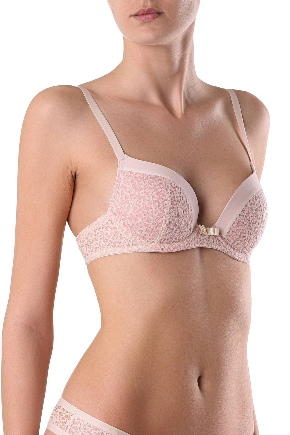 Sutien dantelat, cu push-up și arcuri, Conte Tatouage RB1040
