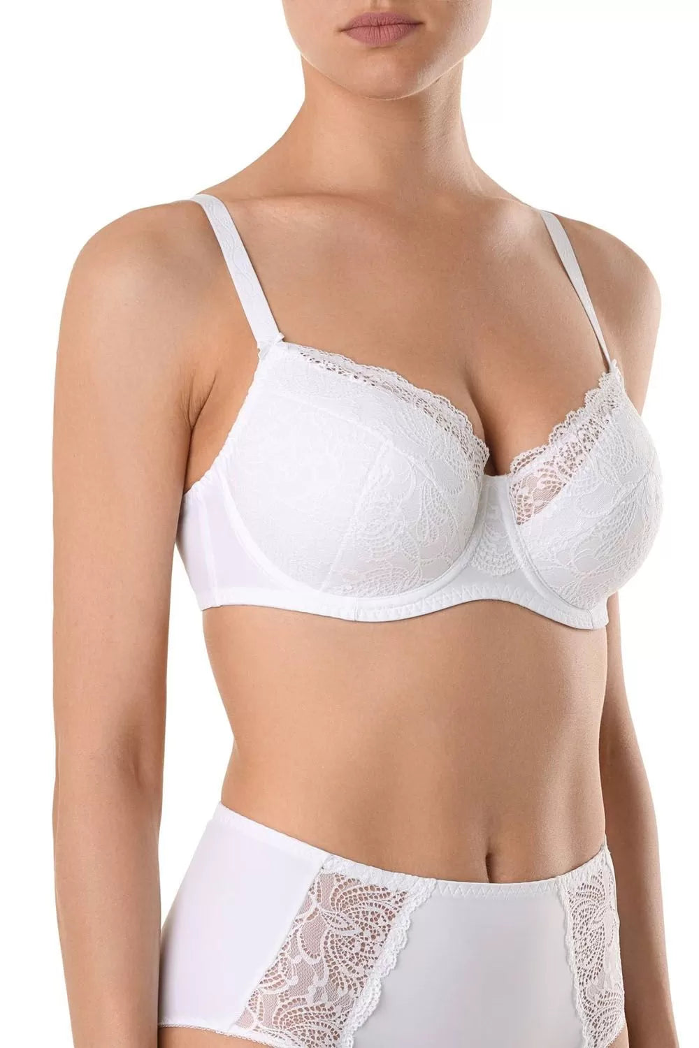 Sutien dantelat, cu întărituri, arcuri și bumbac, Conte Elegant City Style RB5015