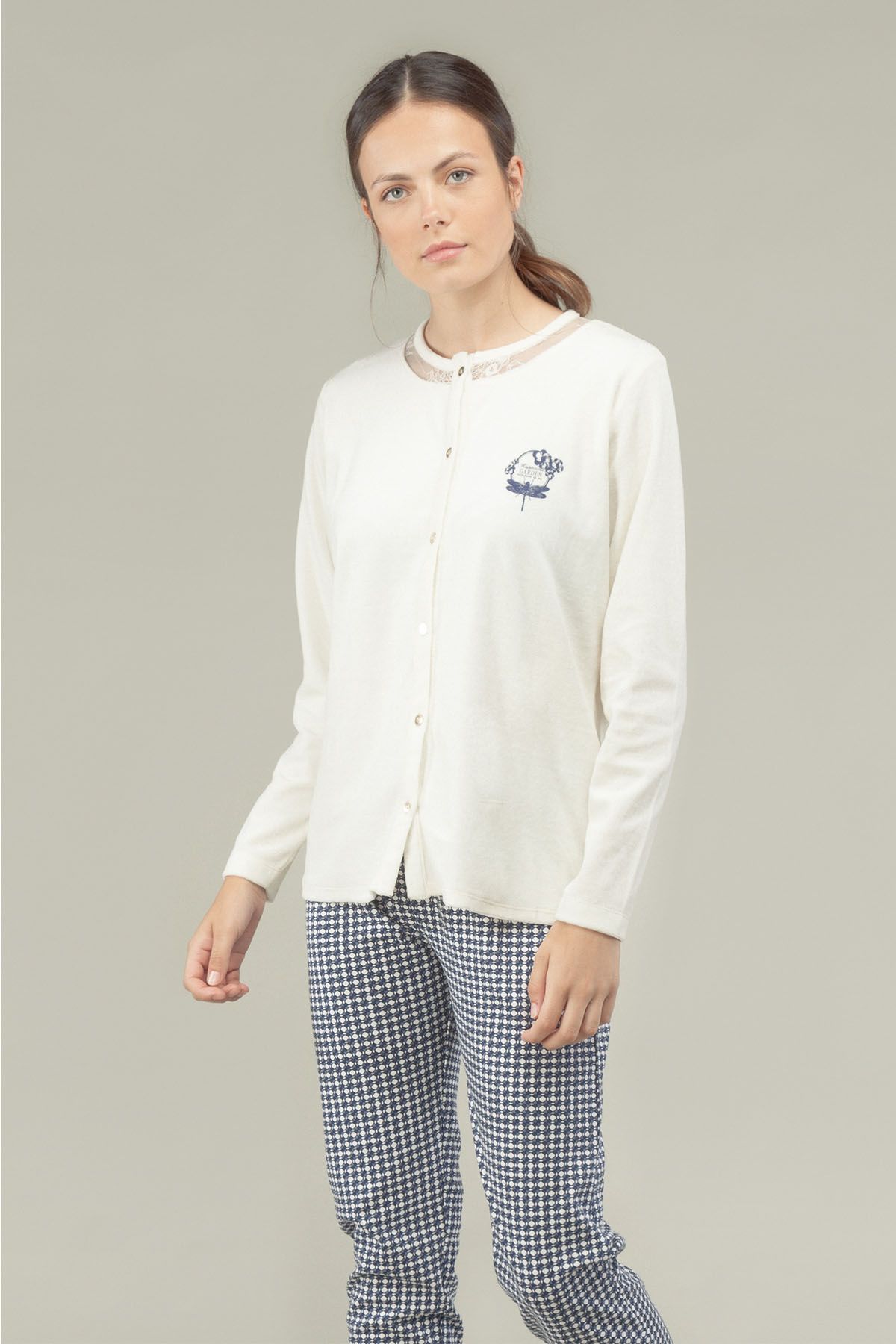 Set pijama din bumbac cu mânică lungă, Gisela 3/1521