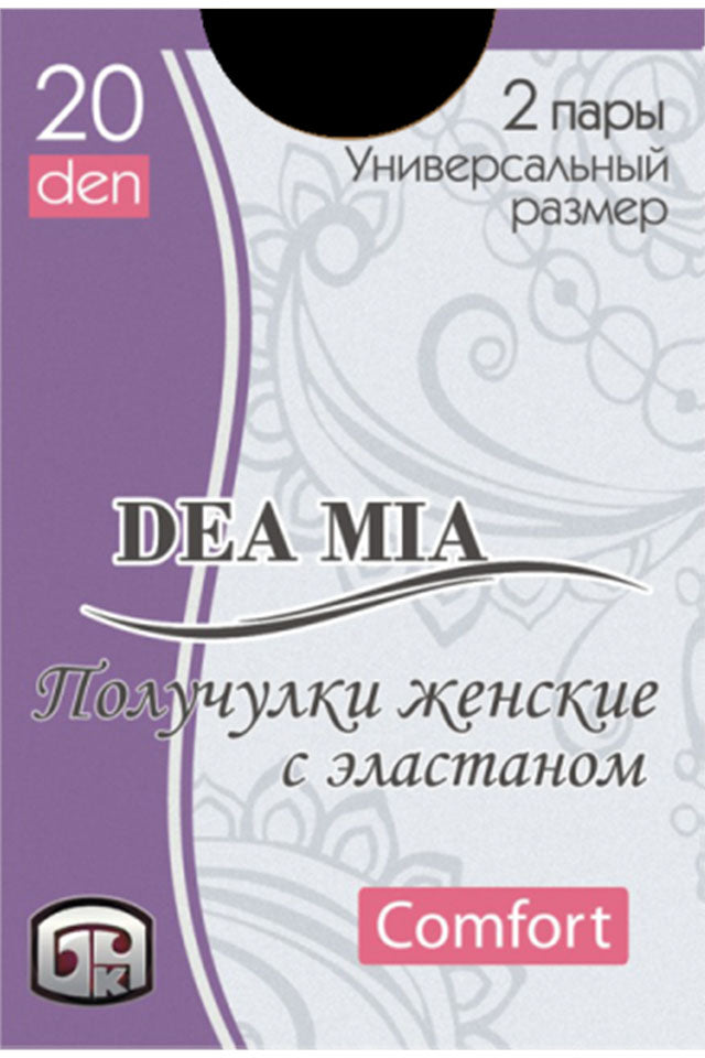 Șosete 3/4 damă din poliamidă Deea Mia, Bchk 20 Den