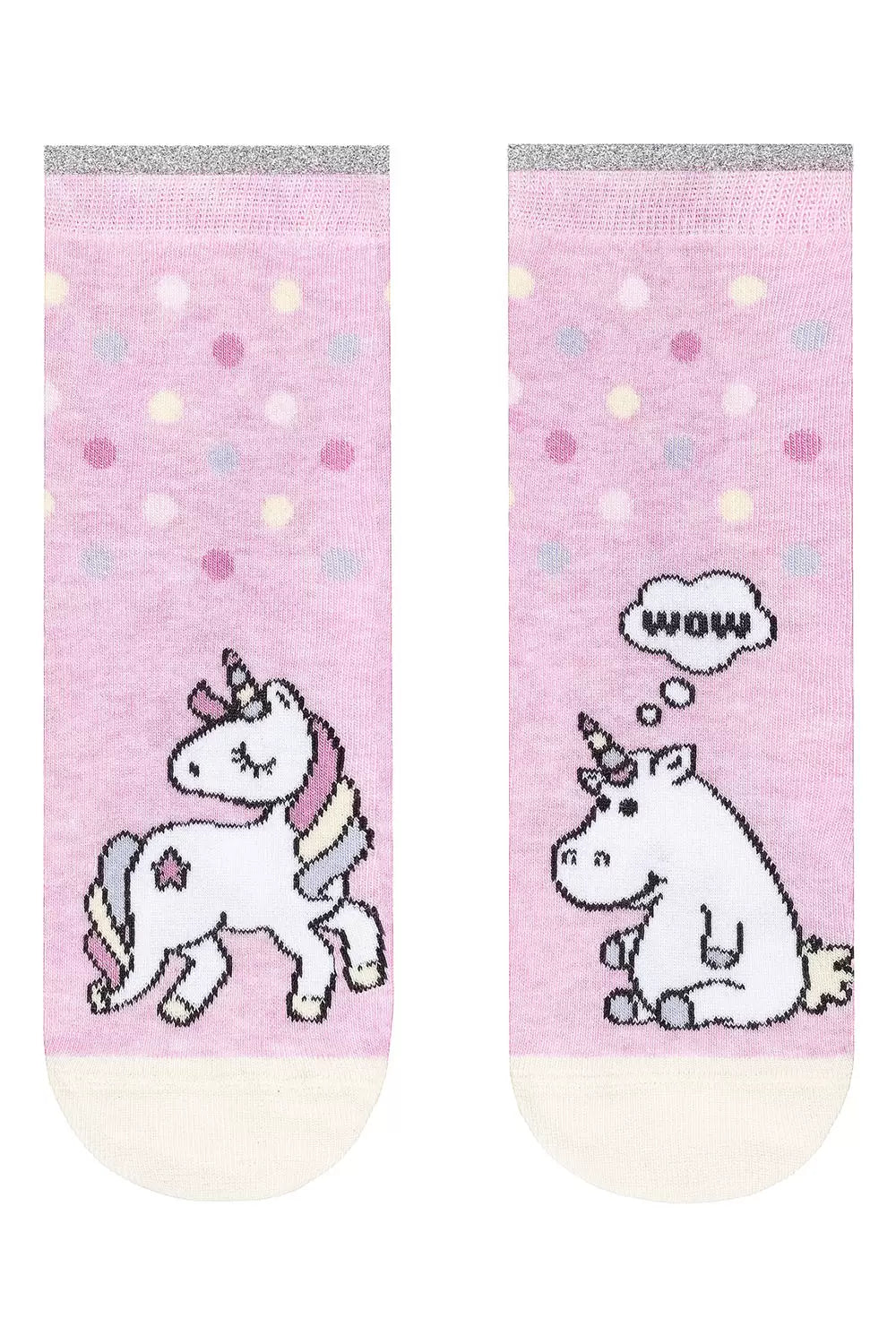 Șosete Haioase 1/2 din Bumbac cu Unicorn, Conte Kids 338