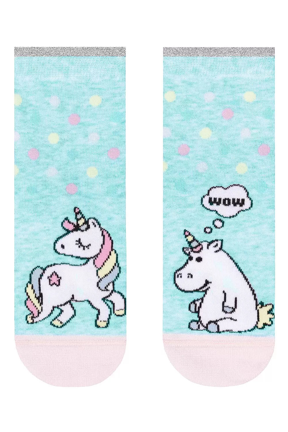 Șosete Haioase 1/2 din Bumbac cu Unicorn, Conte Kids 338