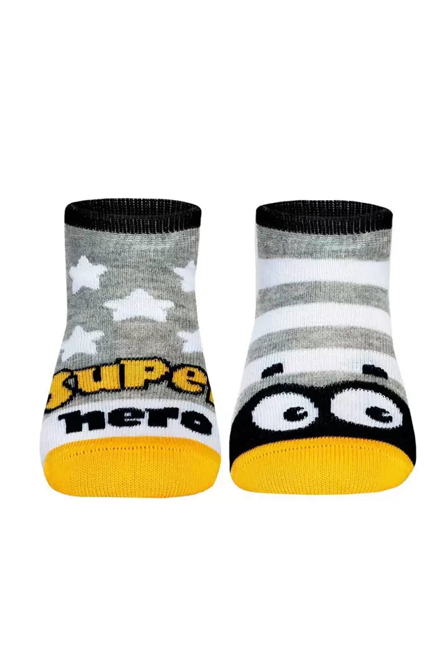 Șosete copii haioase Super Erou din bumbac, Funny Legs 283
