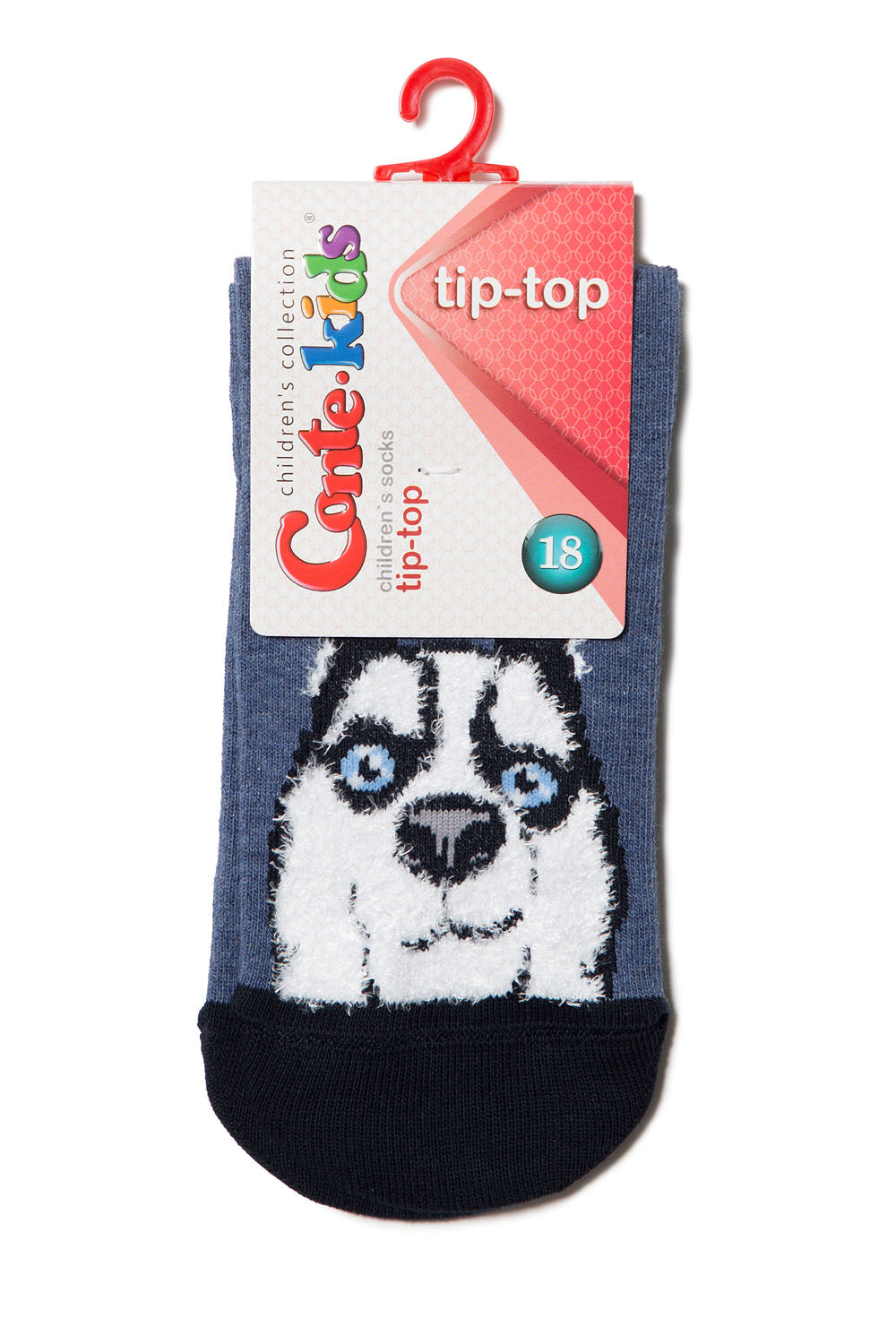Șosete haioase cu model pufos Husky, Conte Kids Tip-Top 425