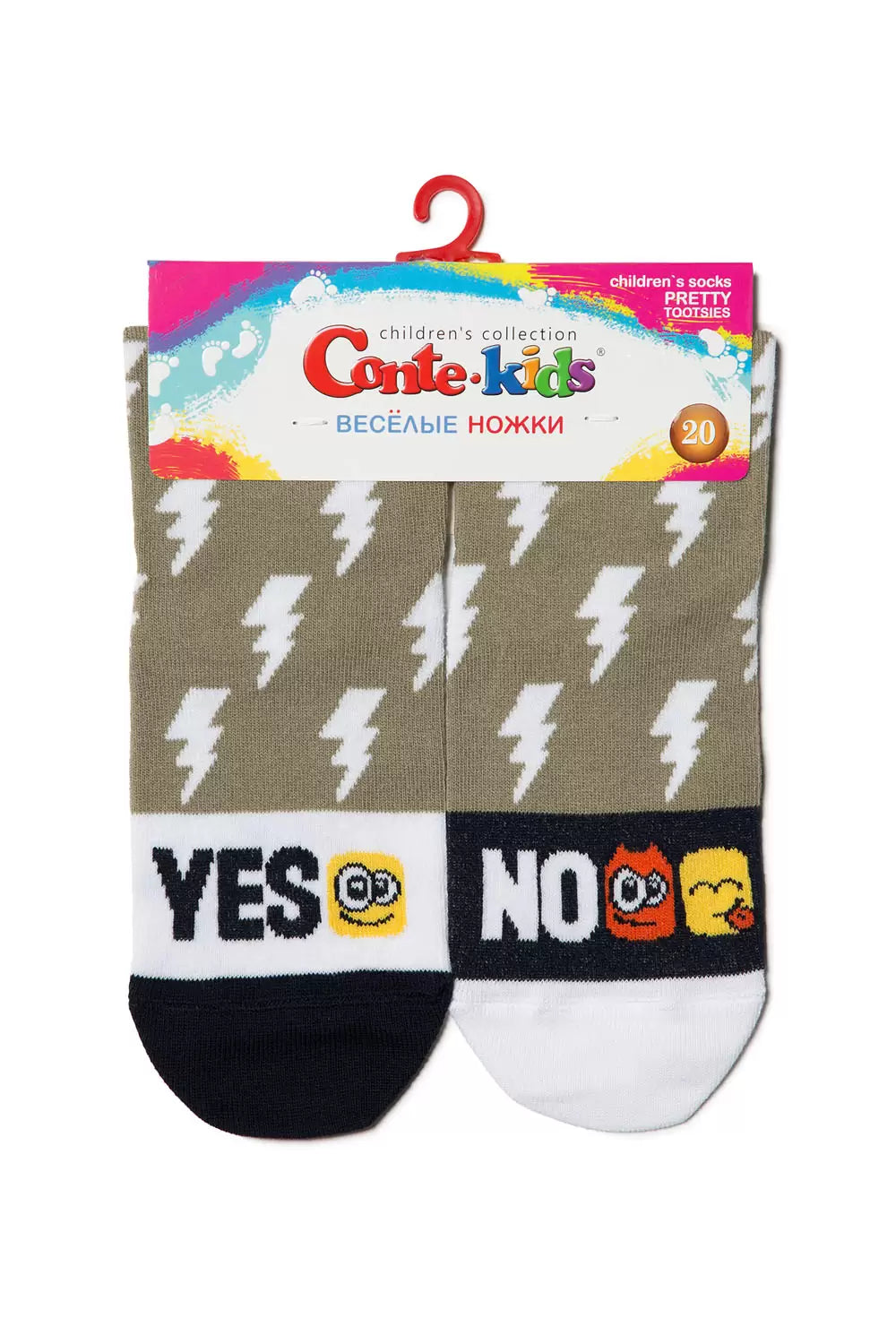 Șosete copii haioase din bumbac cu model, Conte Kids Tip-Top 339