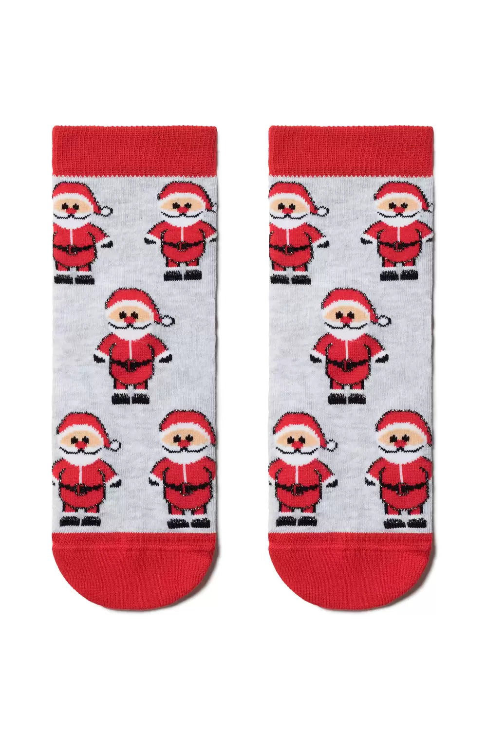 Șosete haioase din bumbac motiv Crăciun și lurex, Conte Kids 300