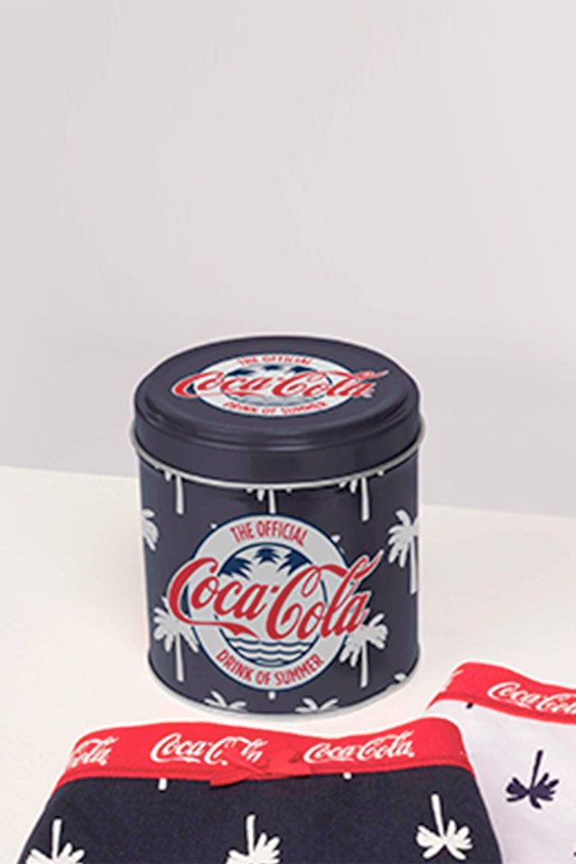 Chiloți bikini cu imprimeu palmieri și logo Coca-Cola, set 2 bucăți, Gisela 2/5237