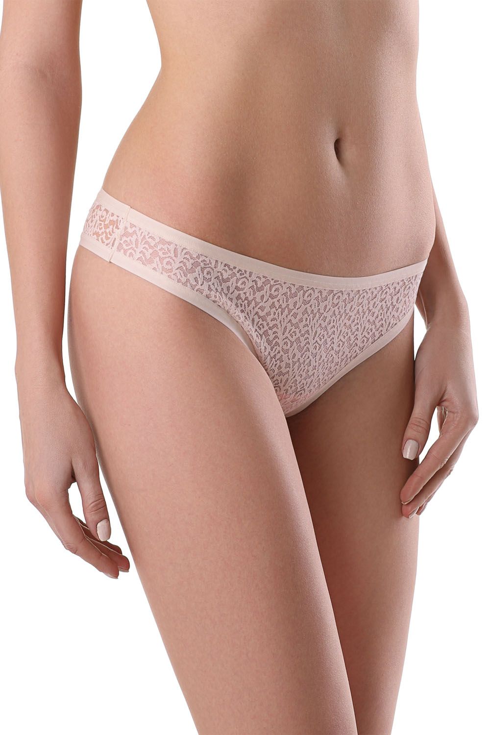 Chiloți tanga cu model dantelat, Conte Elegant Tatouage RP6041