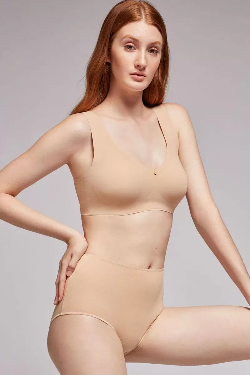 Chilot basic cu talie inalta din bumbac organic EKO, Gisela 1/0225